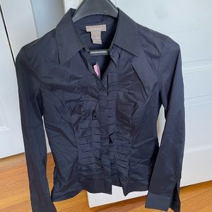 Ladies kenaf navy dress shirt brand new